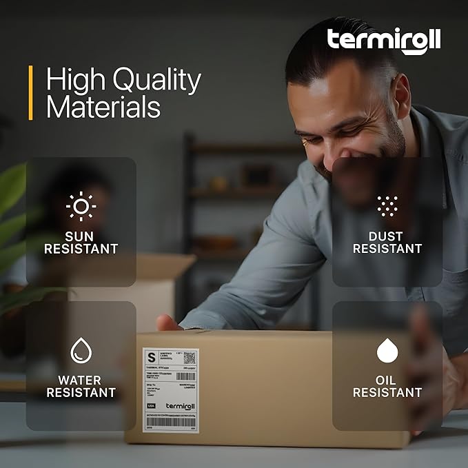 4x6 Direct Thermal Labels - Non-Perforated - 350 Labels/Roll - Compatible with Most Direct Thermal Printers Rollo, Zebra - Strong Adhesive, BPA-Free, Commercial Grade (4"x6", 350, Count)