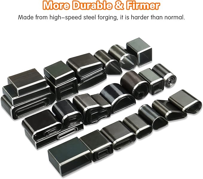 56 Pieces Leather Hole Punch Set, Leather Cutting Dies Kit with Storage Case & Mat, Multiple Shapes Hole Punch Tool for Belts, Hollow Punch Cutter Tool for Handmade DIY Crafts