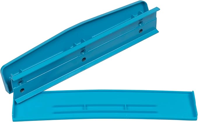 JAM PAPER Metal 3 Hole Punch - Blue - 10 Sheet Capacity - Hole Puncher Sold Individually