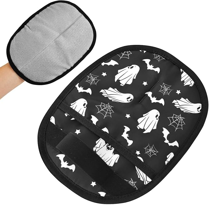 CHPGPUG Bat Ghost Spider Web Pet Hair Removal Glove for Cats & Dogs Reusable Pet Hair Removal Glove pet Hair Electrostatic Gloves