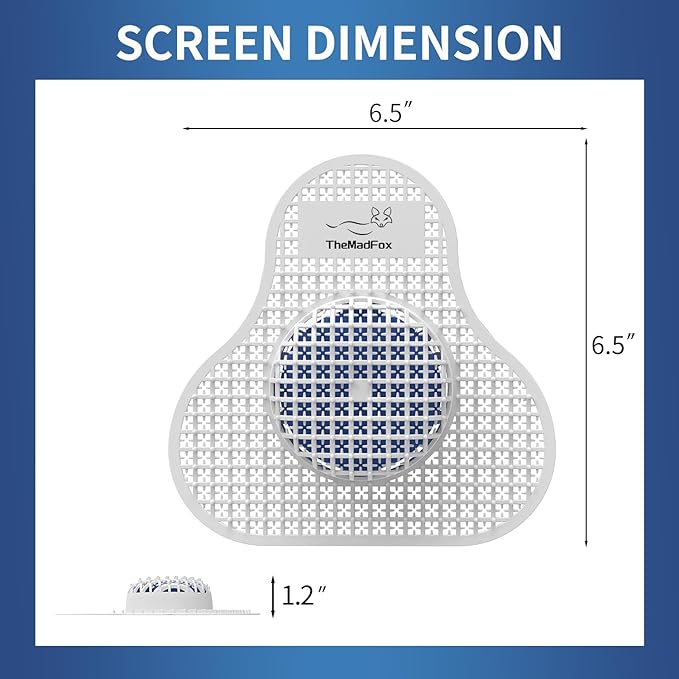 Urinal Screen Deodorizer (12 Pack),Urinal Cakes with Block Long-Lasting Ocean Scent,Anti-Splash Urinal Screens for Men Bathroom Airport Office Mall Hotel