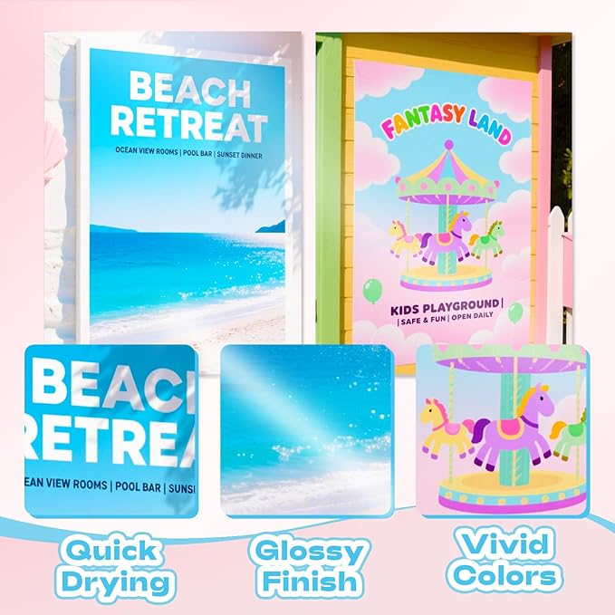 Uinkit 37lb legal size Thin Flyer Paper Glossy 8.5x14 Inkjet 100 Sheets Single Side DIY Chip Bag 135gsm Photos Picture for Inkjet Printer with Dye Ink legal size Brochure (8.5X14X100)