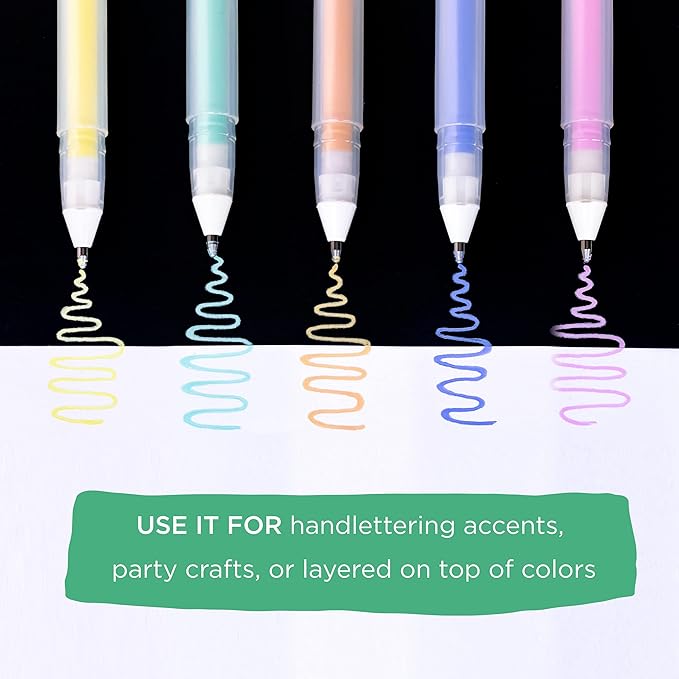 SAKURA Gelly Roll Moonlight 10 Pastel & Opaque Gel Pens - Bold Point Ink Pen for Journaling, Art, or Drawing - Assorted Pastel Ink - Bold Line - 10 Pack