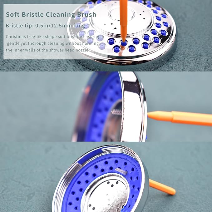 Shower Head Cleaning Brush Tool, Small Crevice Cleaning Brush Anti Clogging for Bathroom Pipe & Car Washers