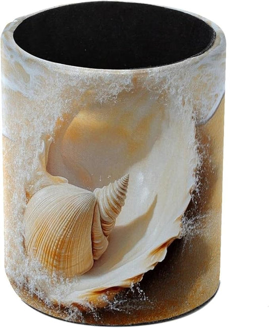 Desk Pencil Pen Holder, _Shell Sand (3) Pen Organizers for Desk Desktop Storage Stationery Supplies Cup Pot for Office School Home