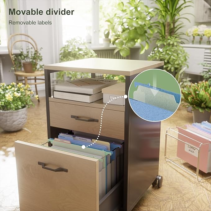 Extra Capacity Hanging File Folders, 3.15" Reinforced Wheat Straw Expanding Hanging Folder Letter Size, Heavy Duty for Filing Cabinets, File Organizer for Office & Home-UN Blue 3Pcs