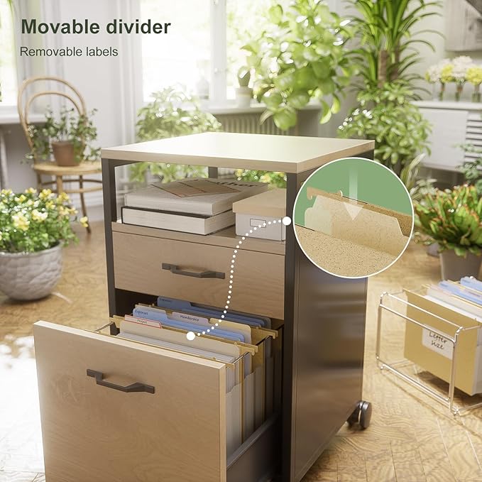 Extra Capacity Hanging File Folders, 3.15" Reinforced Wheat Straw Expanding Hanging Folder Letter Size, Heavy Duty for Filing Cabinets, File Organizer for Office & Home-Wheat Yellow-3 Pcs