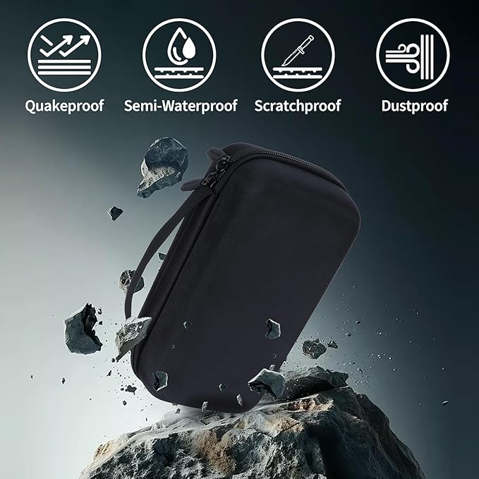 Case Compatible with Brother P-Touch PTH110 / PTH111 Pro / PTE110 Portable Monochrome Label Maker (Black)