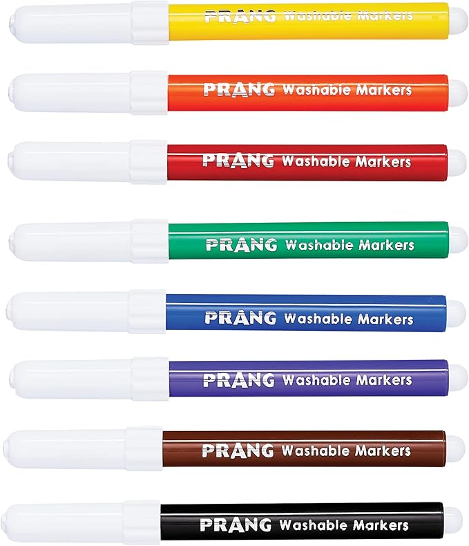 Prang Classic Art Markers, Classroom Pack, Washable, Bullet Tip, Assorted Colors, 200 Count