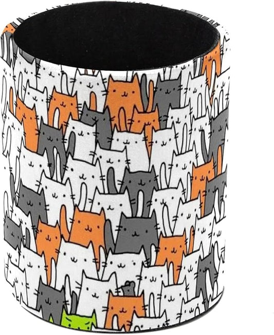 Pen Holder Cup for Desk, Cute Cats Pencil Cup Holder for Desk Office Pen Organizer