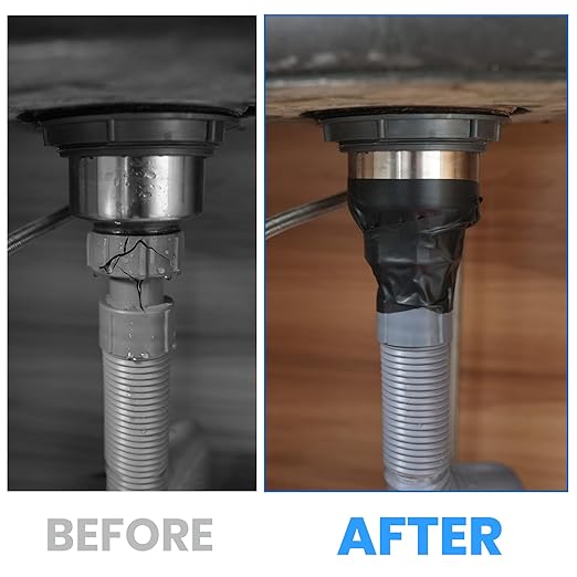 ADHES 2Rolls 6mil PVC Pipe Tape, 2inch x 36yd, Heavy Duty Waterproof Adhesive Tape for Plumbing, Sealing, and Pipe Repair