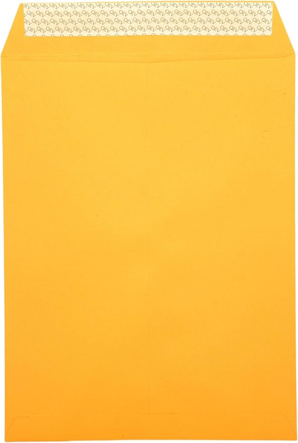 Manila Envelopes 9x12, 28lb Brown Kraft Paper, Self Seal adhesive tape, 100 count