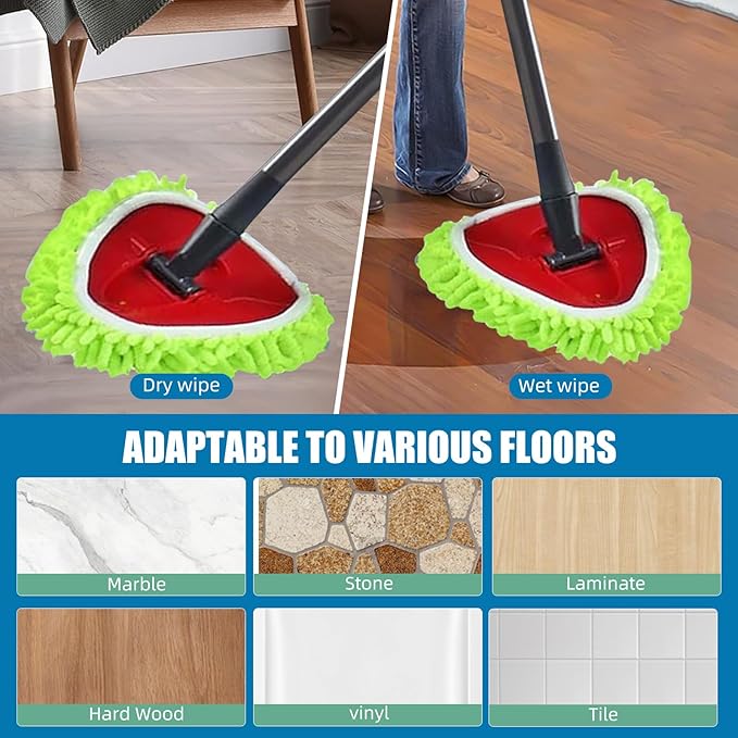 YWSHF Spin Mop Heads Replacements for Ocedar Easywring 1 Tank System 2 Pack Microfiber Mop Pad Spin Mop Refill for O Cedar Mop Head Replacement
