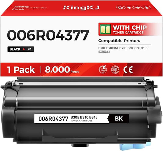 B310 B315 B305 Black Toner Cartridge High-Yield with chip 1-Pack Replacement for Xerox 006R04376 006R04377 006R04378 Toner Compatible with Xerox B310 B310DNI B305 B305DNI B315 B315DNI Printer Ink Copy