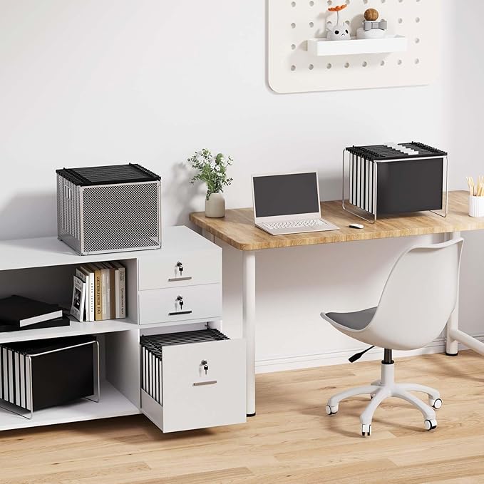 Plastic Hanging File Folders Letter Size,1 Inch Expansion,12 Pack Reinforced Black Hanging Folders with Heavy Duty,Hanging File Folders with Tabs,Durable File Cabinet Folders