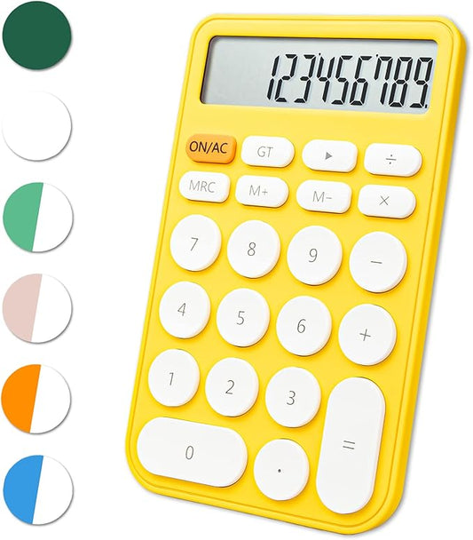 VEWINGL Standard Calculator 12 Digit,Desktop Large Display and Buttons,Calculator with Large LCD Display for Office,School, Home & Business Use,Automatic Sleep,with Battery