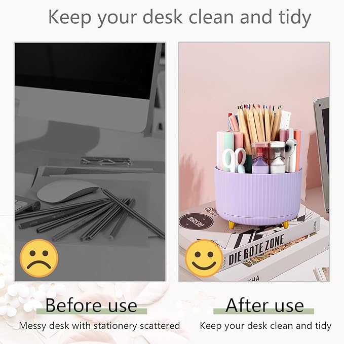 Office Supplies,Desk Accessories,with Stapler,Tape Dispenser,Staple Remover,Scissor,Ballpoint Pen,Sticky Notes,Clear Tape,Staples,Desk Organizer,Ruler,Binder,Best Gift Set(Purple)