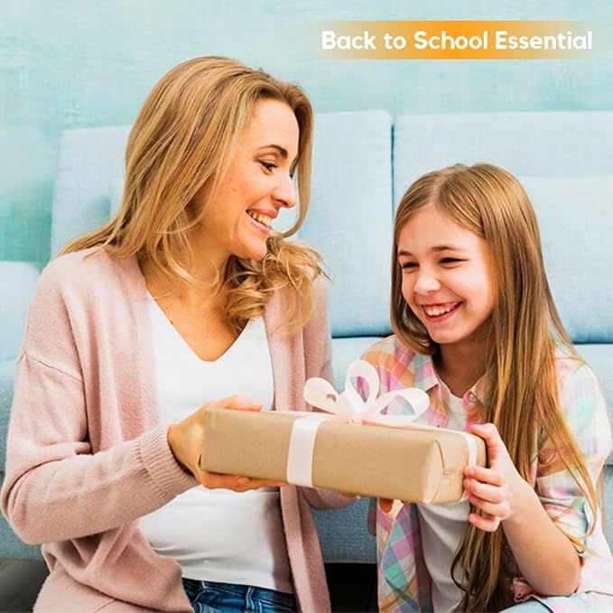 Expanding File Folder, Aesthetic Folders for School, Accordion File Organizer, Aesthetic Folder with Labels,5 Pockets Important Document Folders for School Office Homee(Rose Gold)