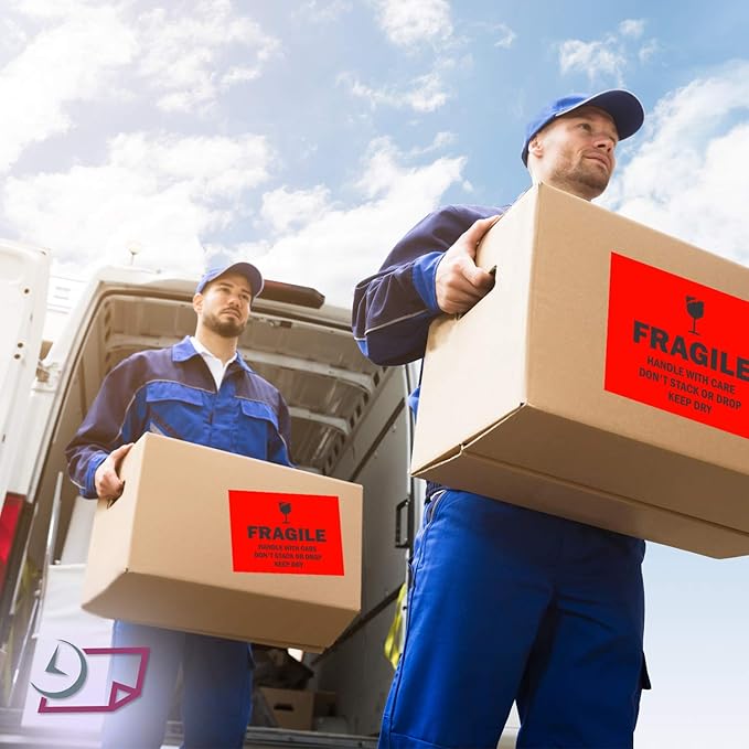 NextDayLabels - 8-1/2 x 11 Neon Color High Light Fluorescent Labels for Laser & Inkjet Printer (RED Fluorescent, 8.5" x 11" - 1 Per Page | 25 Labels)