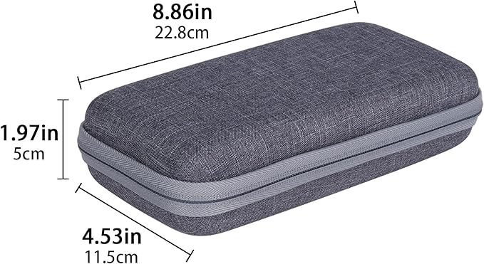 co2CREA Carrying Case for Texas Instruments TI-84 Plus CE Python Enhanced/TI-84/TI-Nspire CX II CAS/TI-Nspire CX II/TI-83 Plus/TI-89 Titanium/TI-85/TI-86 Color Graphing Calculator, Gray Case