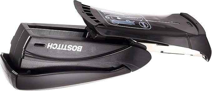 Bostitch Office Inspire Stapler, 15 Sheet Capacity, One Finger Use, No Effort, Spring Powered Stapler, Black (Pack of 2)