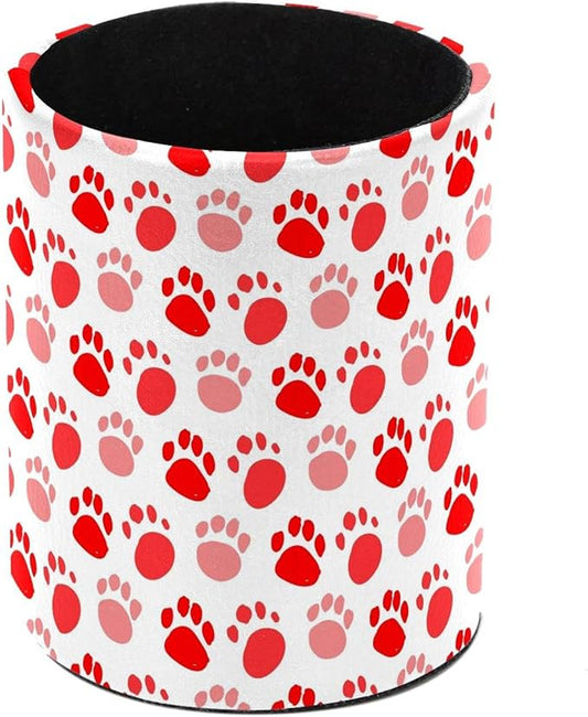 Pen Holder Stand, Makeup Brush Holder for Women, Durable Desktop Organizer Dog Paws Animal Pencil Holder Pot for Office Home Dorm