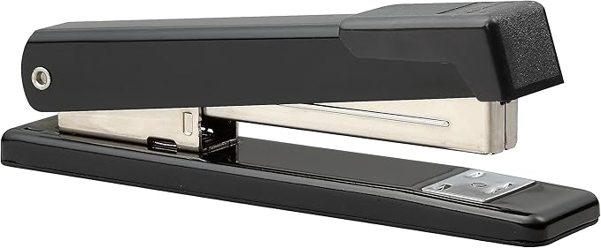 Bostitch Office Classic Metal Desktop Stapler, 20 Sheet Capacity, Dual Clinch, Opens for Tacking, Full-Strip, Black
