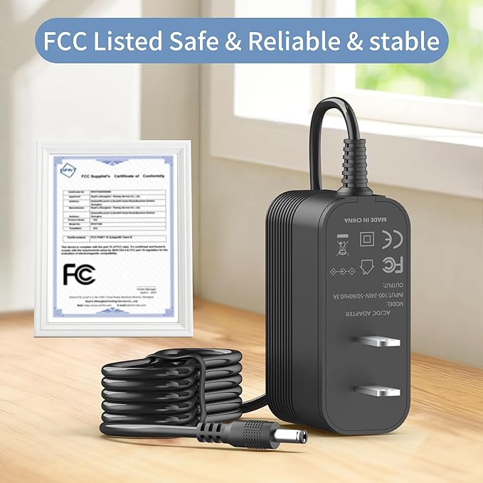 36V Charger for Cordless Vacuum Cleaner Replacement for ElecKeys K10 and UOTKD P11 29.6V Lithium Ion Battery Cordless Stick Vacuum Cleaner Charger Adapter
