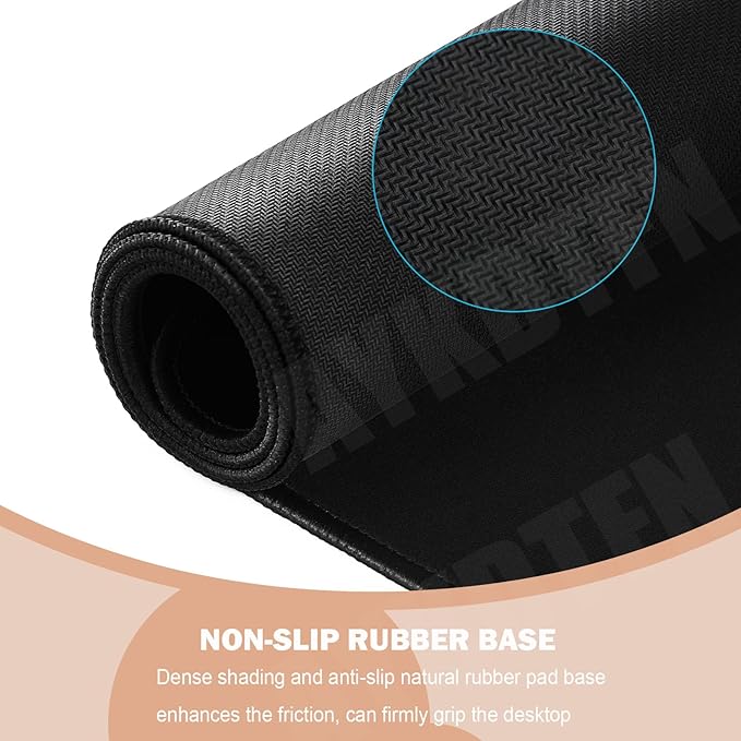 Minimalist Gold Mountain Desk Mat, Extended Large Gaming Abstract Mouse Pad, Computer Keyboard Laptop Mousepad for Work, Game, Office and Home, XL