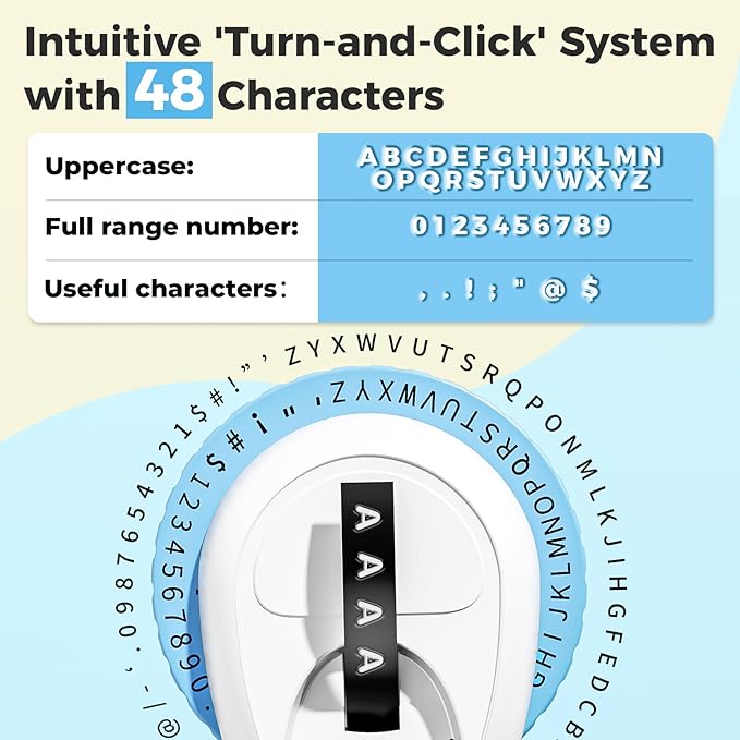 Vixic Embossing Label Maker, Retro 3D Label Maker Embossed, Vintage Embosser Label Makers Machine with 5 Rolls Embossing Tapes, Manual Labeler Old School for Home Office Kids DIY Crafting