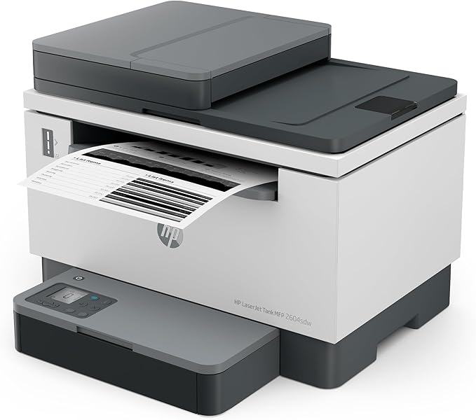 HP LaserJet-Tank MFP 2604sdw Wireless Black & White Printer Prefilled With Up to 2 Years of Original HP-Toner (381V1A)