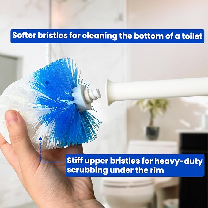 4 Pack Toilet Brush Replacement Head