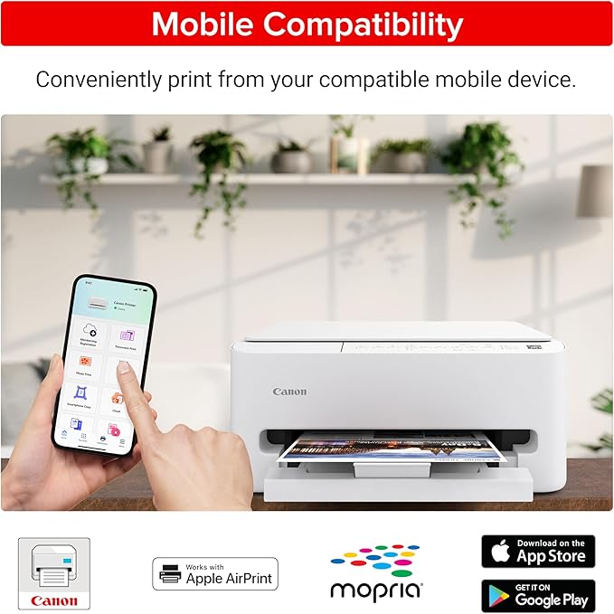 Canon PIXMA TS4320 Wireless Color Inkjet Printer for Duplex Printing, White – Cost Efficient Home Printer with Copier/Scanner, Compact Design, Easy Setup, 1 Year Limited Warranty