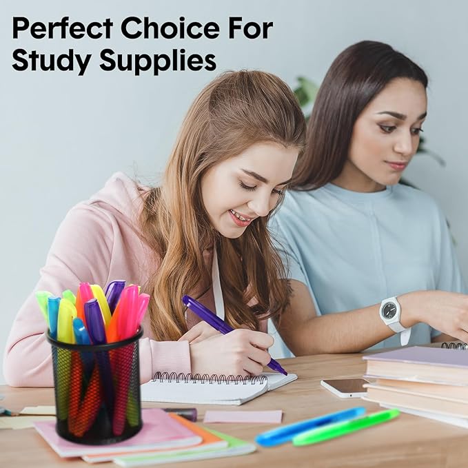 Thenshop 480 Pcs Highlighter Bulk Pack Assorted Colors Highlighter Markers Chisel Tip Fluorescent Pens for Office Classroom Back to School Supplies