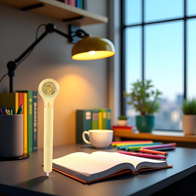 Yellow Pen Shape Correction Tape Adhesive Tape Error Correction Tools Word Correction Office School Supplies Creative Stationery, Correction Tape, Erasers and Correction Products 5mm*6m