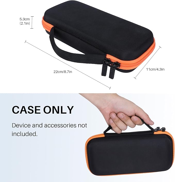 Hard Case Replacement for Texas Instruments TI-84 Plus CE/TI-84 Plus/TI-Nspire CX II CAS/TI-Nspire CX II/TI-83 Plus/TI-89 Titanium/TI-85 / TI-86 Color Graphing Calculator (Black+Orange Case)