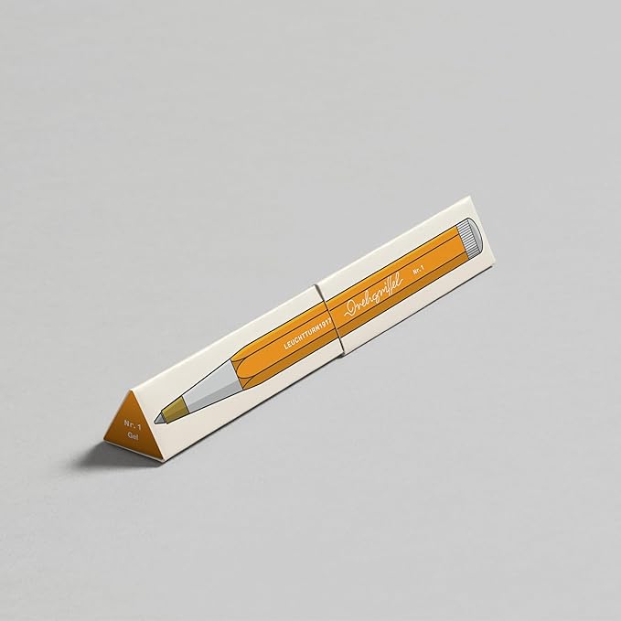 LEUCHTTURM1917 - Drehgriffel Writing Pen (Rising Sun) - Gel Pen with Black Ink Included