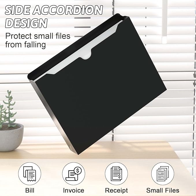 Plastic File Jackets Letter Size,12 Pack Reinforced Manilla File Pocket Folders, Heavy Duty File Folders with Straight Cut Tab,2 Inch Expanding File Folder for Documents,File Pockets