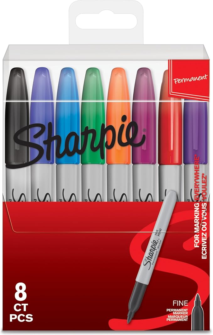 Sharpie Permanent Marker Set | Limited Edition Colour Assortment | Fine Point | 18 Count Marker Pens | Back to School Set