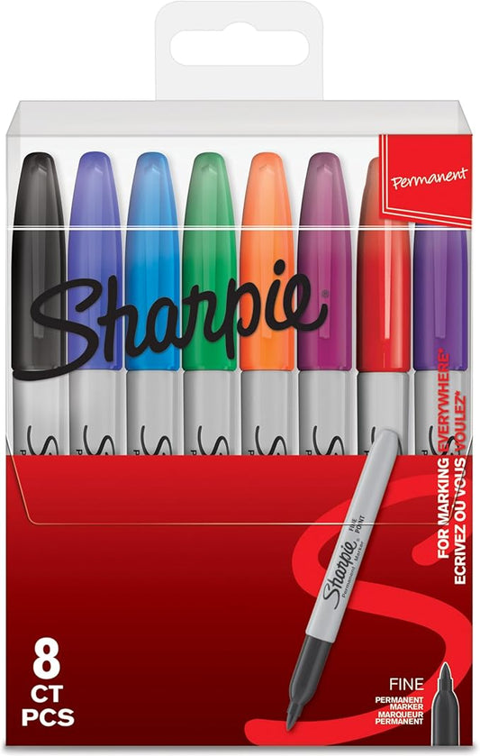 Sharpie Permanent Marker Set | Limited Edition Colour Assortment | Fine Point | 18 Count Marker Pens | Back to School Set