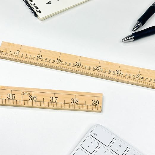 24pcs Meter Sticks 39in Stick Ruler Meter Sticks for Classroom Wood Rulers Bulk with Centimeters Rulers Bulk for Classroom Not Yard Sticks in Bulk Yardsticks Wood Yard Stick Ruler