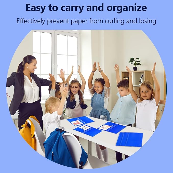 8 Pack Plastic Folders With 2 Pockets, Colorful Letter Size File Folders With Prongs and Business Card Slots for School Office