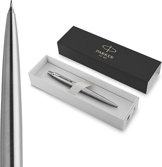 Parker Jotter Mechanical Pencil Stainless Steel with Chrome Trim 0.5mm HB #2 Smooth & Precise Signature Retractable Design Gift Boxed