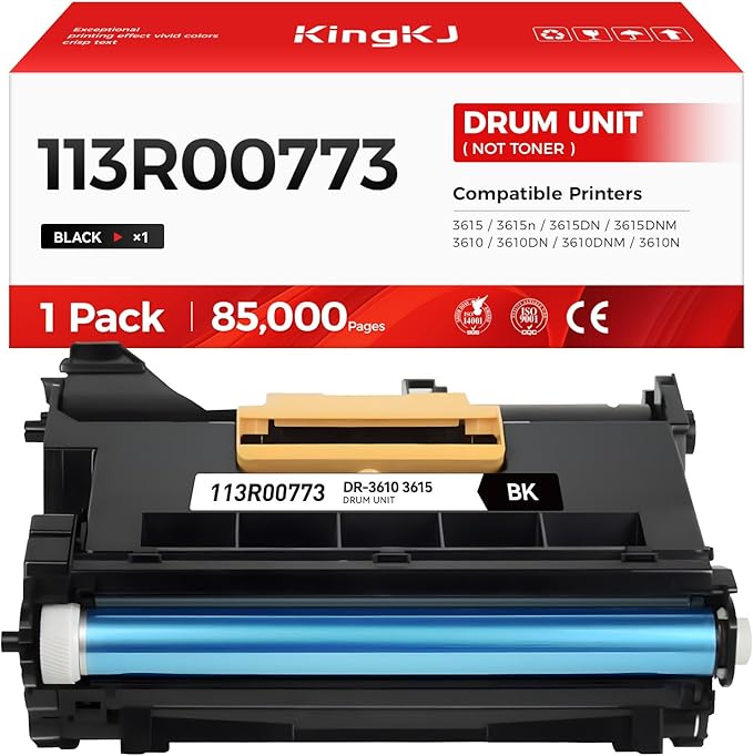113R00773 Drum Unit (Not Toner) Replacement for Xerox 113R00773 3610 3615 Image-Drum Compatible with Xerox WorkCentre 3615 3615n 3615DN 3615DNM Phaser 3610 3610DN 3610DNM 3610N DocuPrint M455 Printer