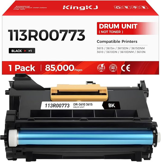113R00773 Drum Unit (Not Toner) Replacement for Xerox 113R00773 3610 3615 Image-Drum Compatible with Xerox WorkCentre 3615 3615n 3615DN 3615DNM Phaser 3610 3610DN 3610DNM 3610N DocuPrint M455 Printer