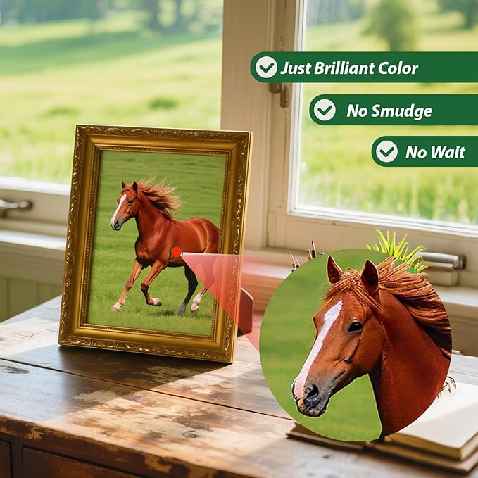 Uinkit Glossy Photo Paper 11x17 Inches 100 Sheets - Inkjet Printer Paper for Photos, Posters, Menus, Invitations - Vivid & Quick Drying Dye Ink Printers, No Curling, Smudge Proof