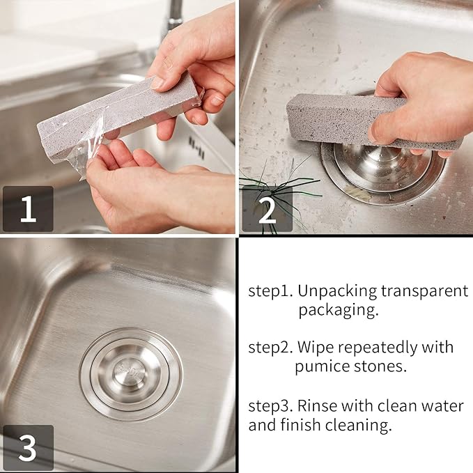Chengu 60 Pieces Pumice Stone for Cleaning, Pumice Scouring Pad Bulk, Hard Water Stain Remover, Cleaning Stones for Toilet, Bowl, Pool, Tile, Grill, Oven, Bath, Household, Kitchen, 5. 9 x 1. 4 x 0. 9
