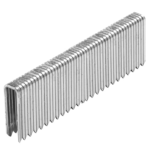 1000-Count 1-1/4 Inch Length, 18 Gauge 1/4 Inch Narrow Crown Staples, Heavy Duty Beveled Chiseled Pointed Galvanized Staples, for Pneumatic, Electric 18GA Stapler Gun