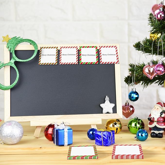 clothmile 9 PCS Christmas Sticky Note Christmas Note Pads Christmas Notepad Set Cute Self Adhesive Memo Notepads for Xmas Winter Holiday Party School Work Study Supplies，450 Sheets(Christmas Candy,9)