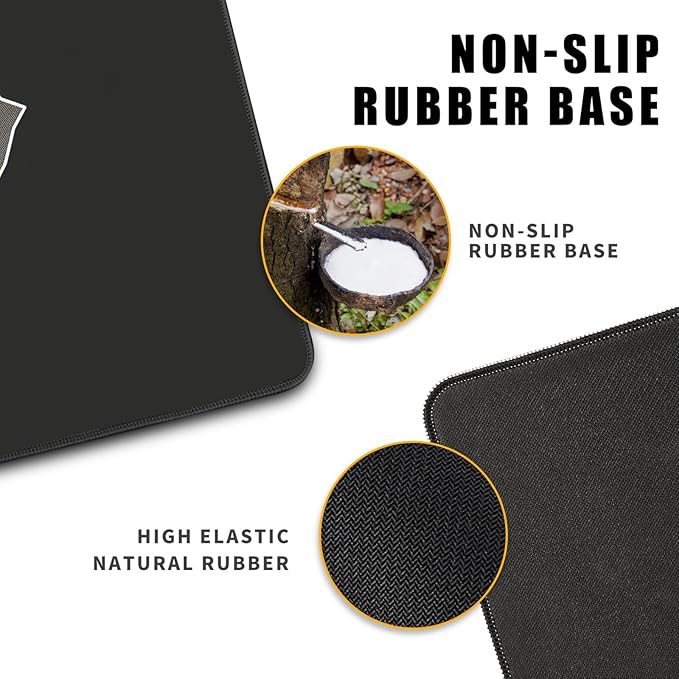 Minimalist Black Gaming Mouse Pad XL XL Large Mouse Pad Mat Long Extended Mousepad Desk Pad Non-Slip Rubber Mice Pads Stitched Edges Thin Pad (31.5x11.8 Inch)-Mountains